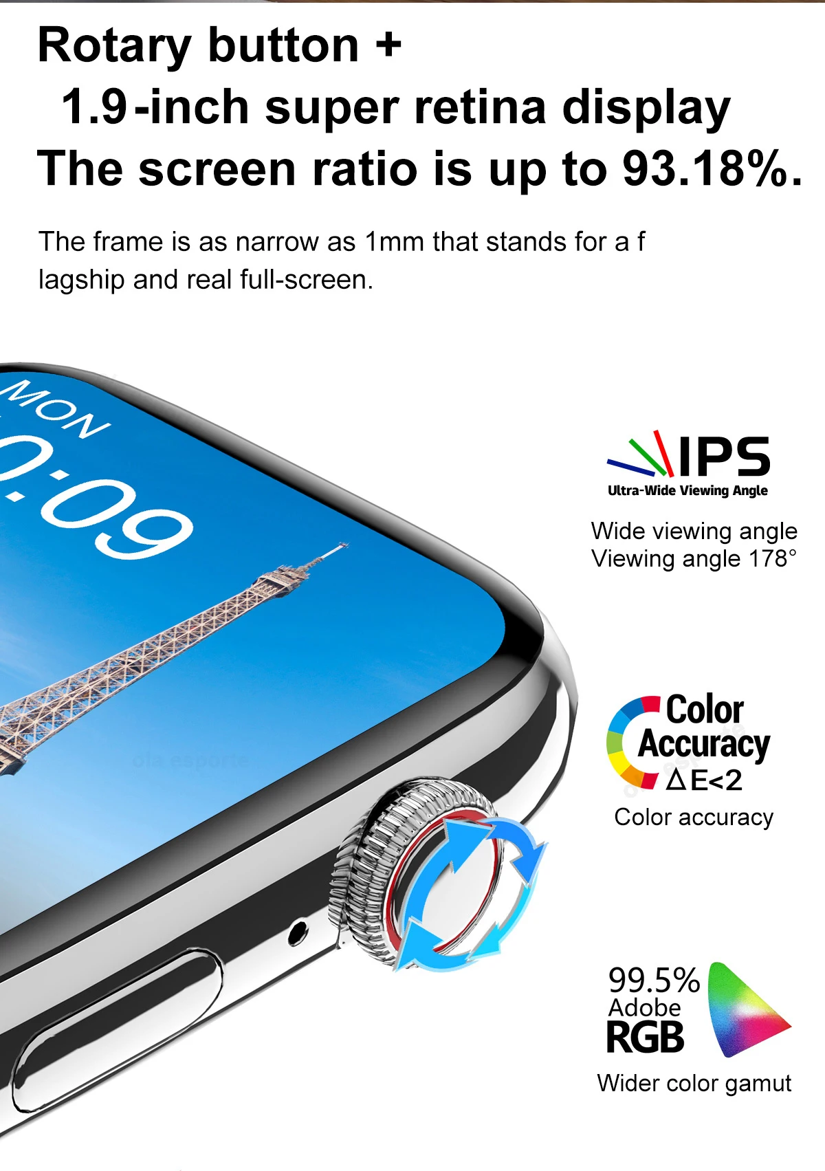 X8  ִ ū Ʈ ġ 1.92 ġ HD ū ȭ  ȭ Ƽ ð   м   Smartwatch