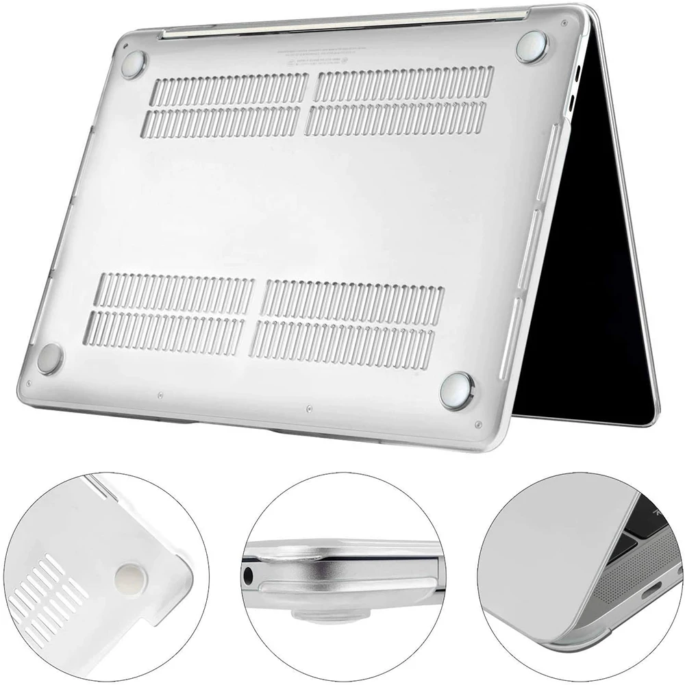 Portátil para Apple Macbook Air 13 A2337 A2179 2023 ar 11 Macbook Pro 13 16 15 Cristal Casca Dura Capa Protetora Case - Imagem 3