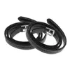 2pcs 51'' 1'' Equestrian Horse Riding Stirrups Belt Leathers with Stainless Steel/Red 6