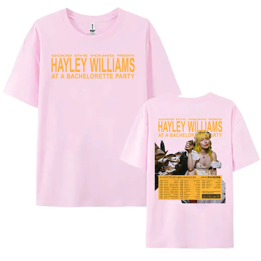 Good Bye Young HAYLEY WILLIAMS AT A BACHELORETTE PARTY T-shirt Baumwolle Kurzarm Lose T-shirts Frauen Männer Kleidung Graphic Tees – Detail 9