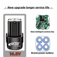 Batterie de tournevis Batterie au lithium rechargeable 16,8 V 4,0 Ah pour perceuses électriques, meuleuses d'angle et autres outils électriques 4