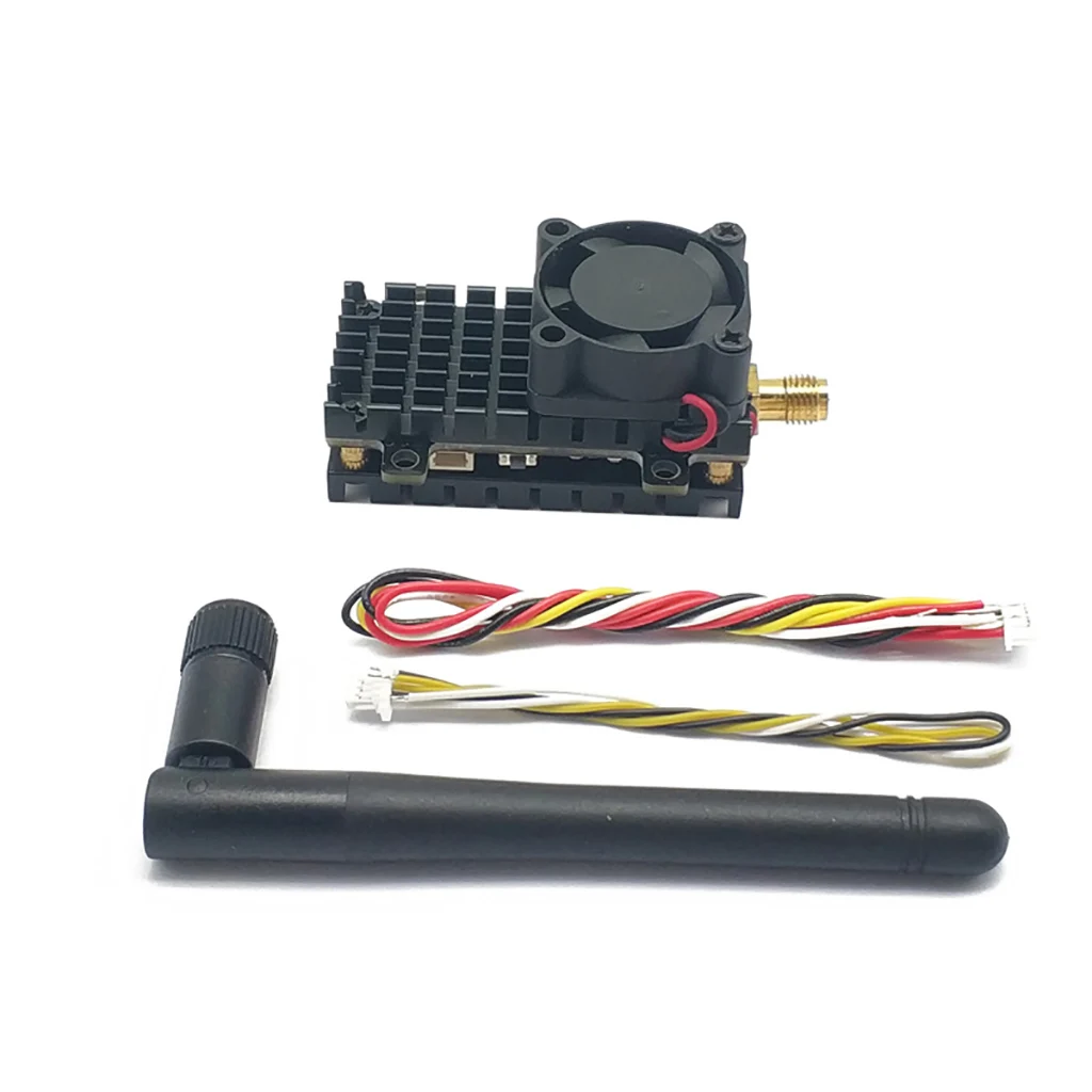 Installation du transmetteur FPV 2W sur un drone RC, avec antenne RP-SMA connectée