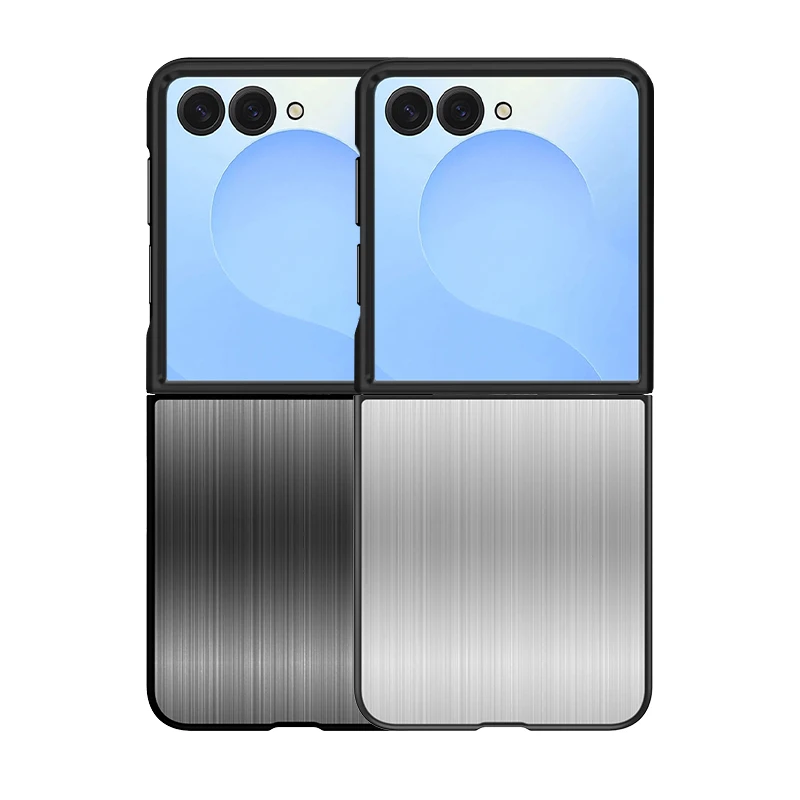Luxury Ultra Thin Brushed Stainless Steel Shockproof Phone Case