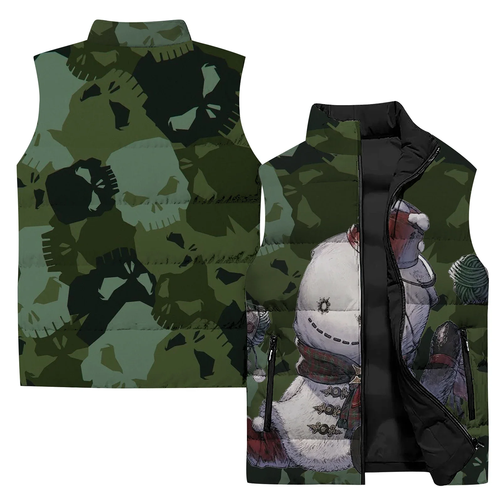 thumbnail image 1 of Chaleco frío para hombre Ropa de hombre moderna y versátil Chaleco estampado personalizado Chalecos para hombre cómodos y cálidos Deportes de ocio para hombre, 1 of 4