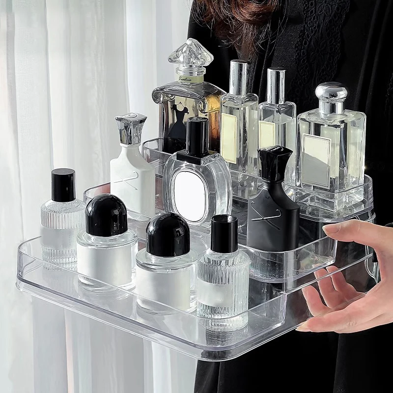 Elegant Perfume & Makeup Organizer Rack
