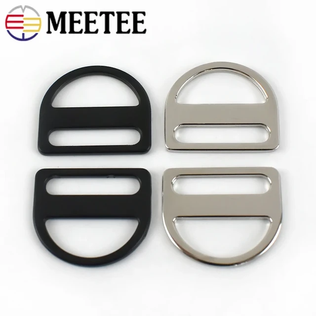 Meetee 10pcs ID25mm Metal D-shaped Tri-Glide Buckle D Hooks Half-round Ring  Clasp DIY Bag Strap Hanging Rings Buckles Accessory - AliExpress