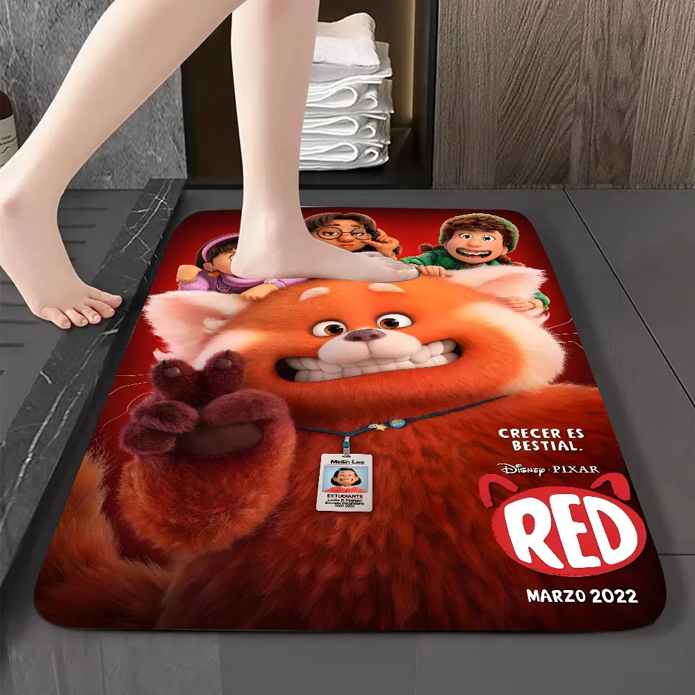 

T-Turning R-Red Floor Mat Graphic Printed Flannel Doormats For Bathroom Kitchen Entrance Carpet Home Decor