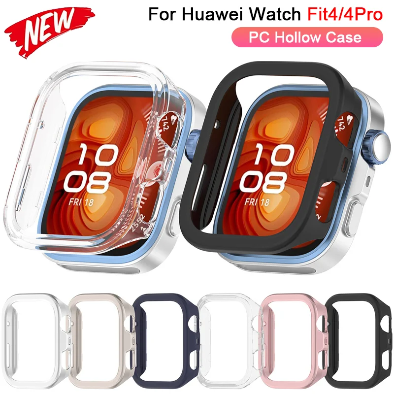 Premium Protective PC Hollow Case for Huawei Watch Fit 4 Smartwatch – Durable Screen Protector Frame & Bumper Cover Shell