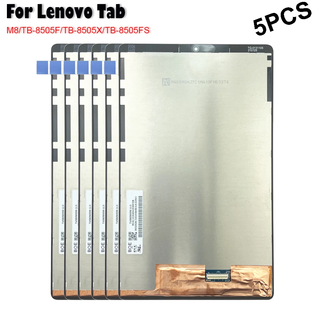 

5PCS/lot New 8.0" inch LCD For Lenovo Tab M8 PRC ROW TB-8505X TB-8505F TB-8505 LCD Display Touch Screen Digitizer Assembly