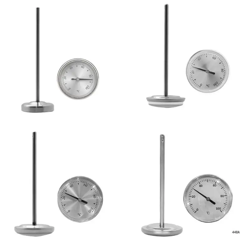 

Convenient Milk Frothing Thermometer Milk Temperature Gauge Practical Kitchen Thermometer Stainless Steel Thermometer