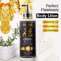 AILKE 24k Gold Lotion pour le corps parfaite et impeccable, blanchissant, inhibe la mélanine, hydratant, protection UV, avec Nicotinamide vitamine C 3