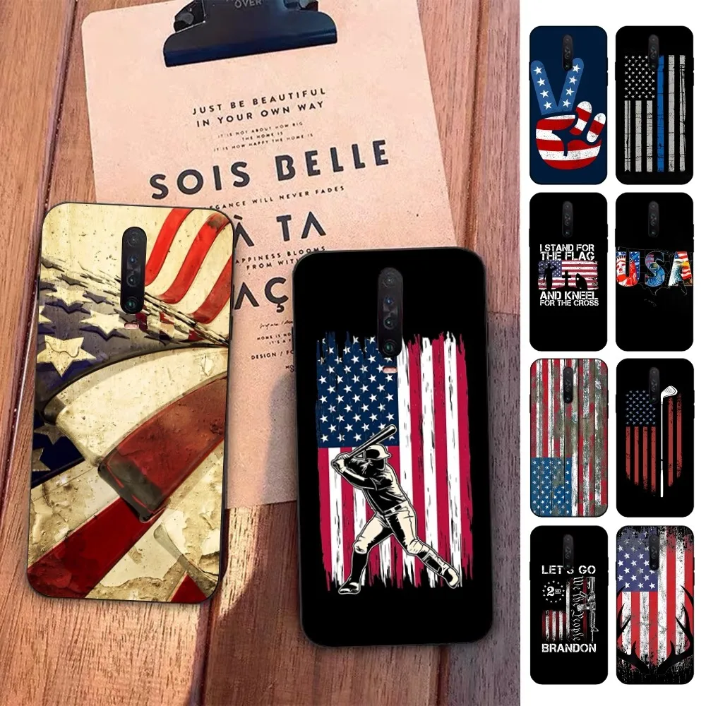 

American flag Phone Case For Redmi 5 6 7 8 9 10 plus pro 6 7 8 9 A GO K20 K30 K40 pro plus F3 Fundas