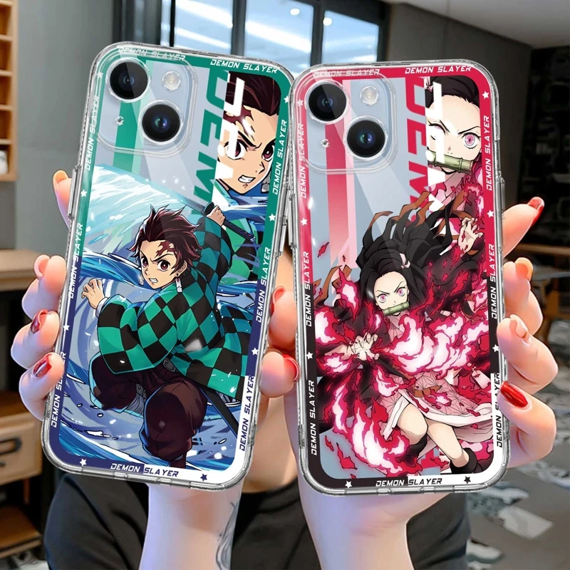 

Demon Slayer Kamado Nezuko Zenitsu Camera Protection Cover Case For iPhone 14 Pro Max 13 XR 11 12 XS X Mini 12mini 13mini