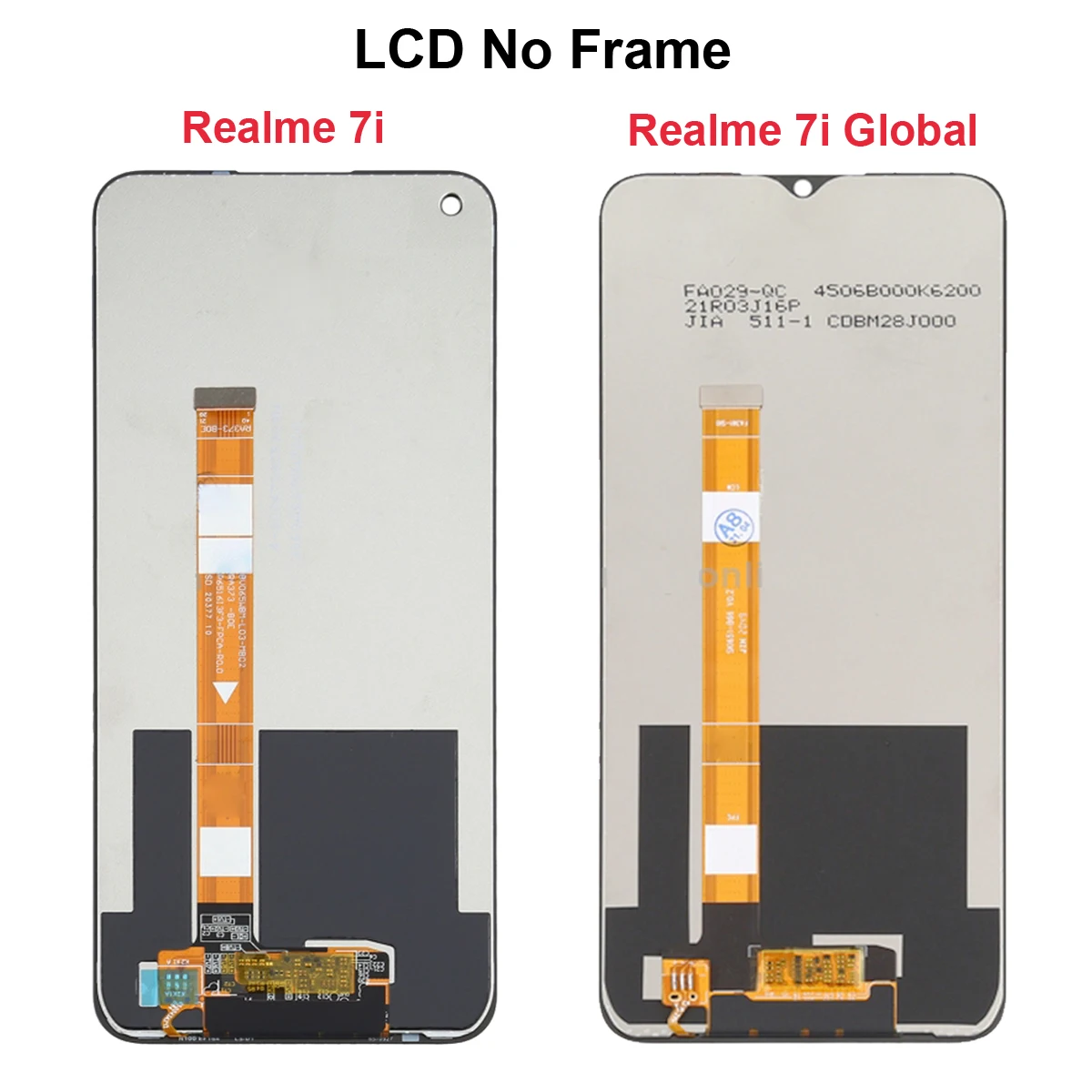 Original For Realme 7i Global RMX2193 LCD Display Touch Screen Digitizer Assembly For Realme 7i RMX2103 LCD