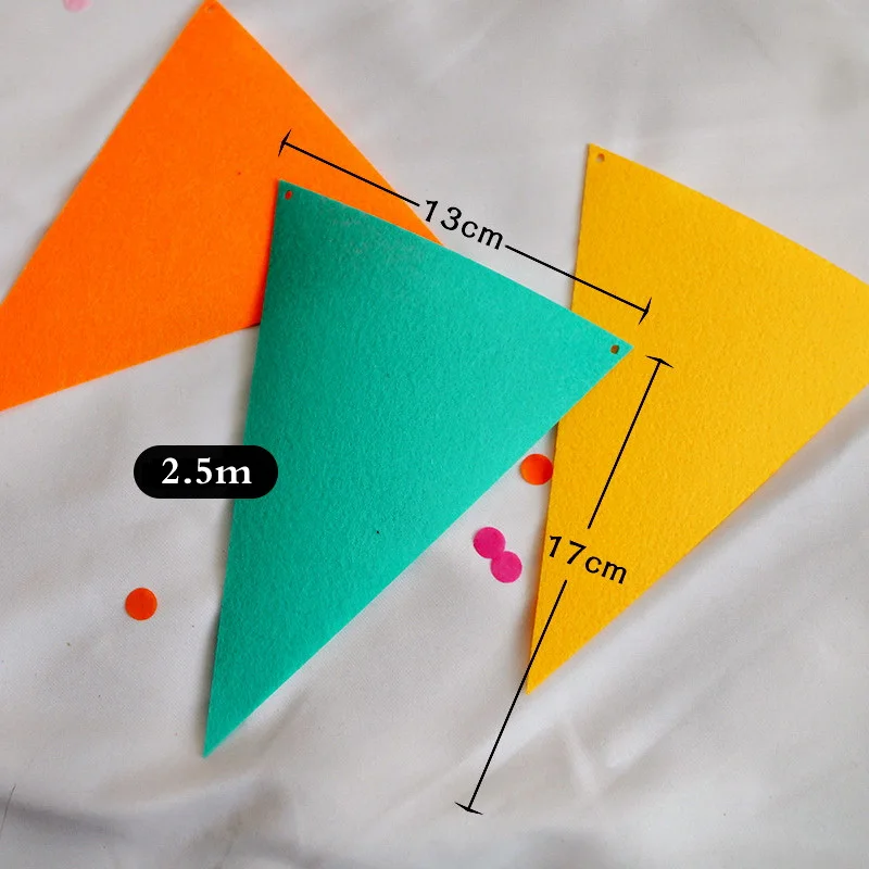 Colorful Pennant Banners String Flags Garland for Wedding Birthday Party Halloween Christmas Decorations Party Supplies 2.5M