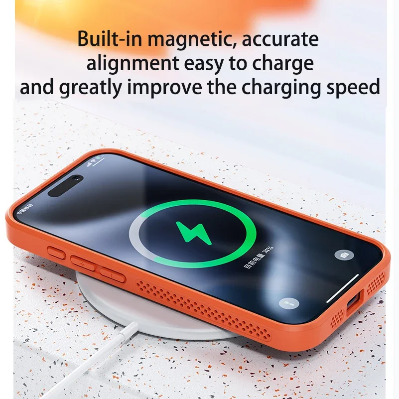 Enhanced Magnetic Mesh Cooling Case with Heat Dissipation and Matte Hard Cover