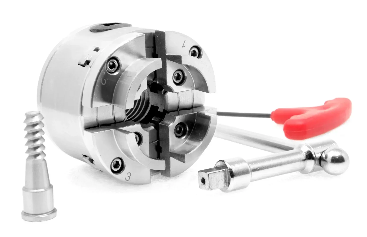 

WEN 2.75-Inch 4-Jaw Self-Centering Keyed Lathe Chuck Set with 1-Inch x 8TPI Thread, LA4275