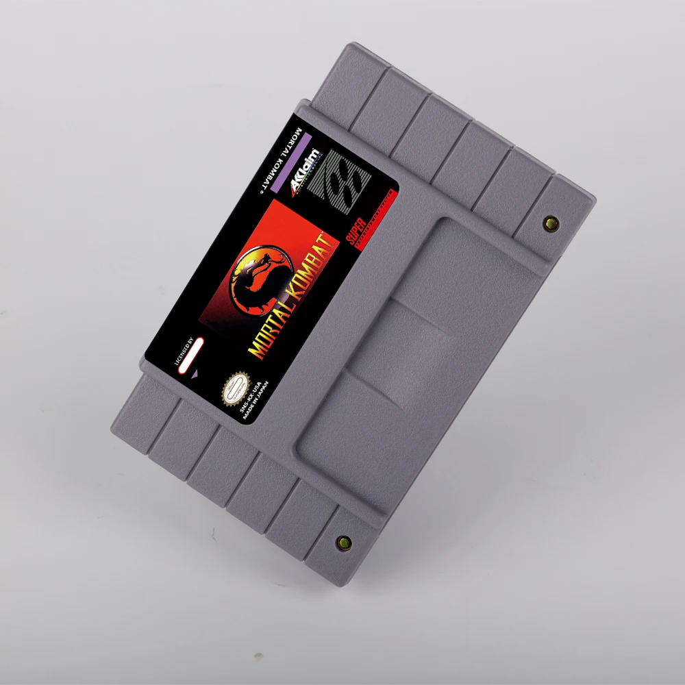 כרטיס משחק רטרו Mortal Kombat 1 2 3 Ultimate 3 USA EUR לקונסולת משחקים SNES 16Bit
