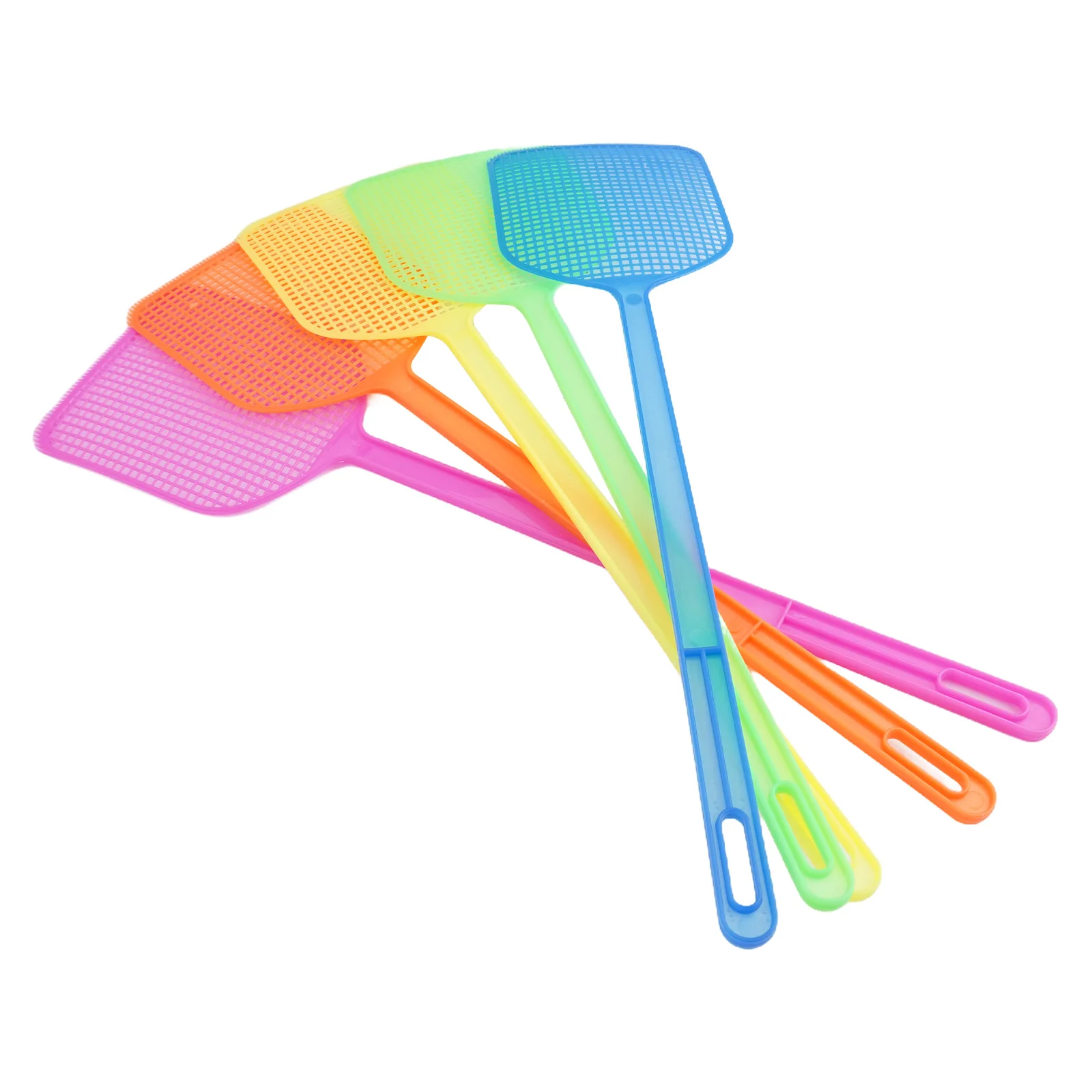 

5pcs Plastic Effective And Long Handle Flyswatters For Indoor Kitchen Weed&Pest Control Outdoor Living