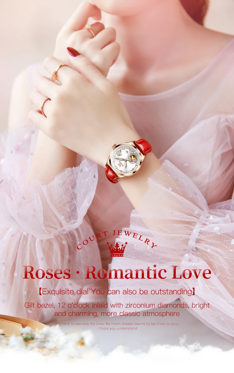 OLEVS 6601 Luxury Women's Mechanical Watch description image