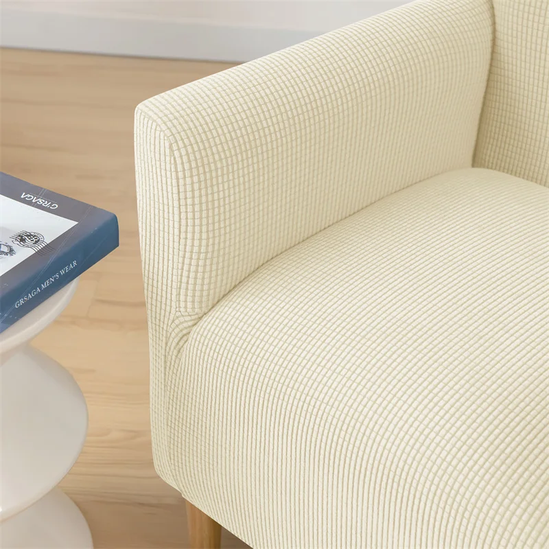 Chair Cover Polar Fleece Tub Stretch Spandex Armchair Slipcovers Elastic Club Single Couch Covers for Living Room Bar Counter