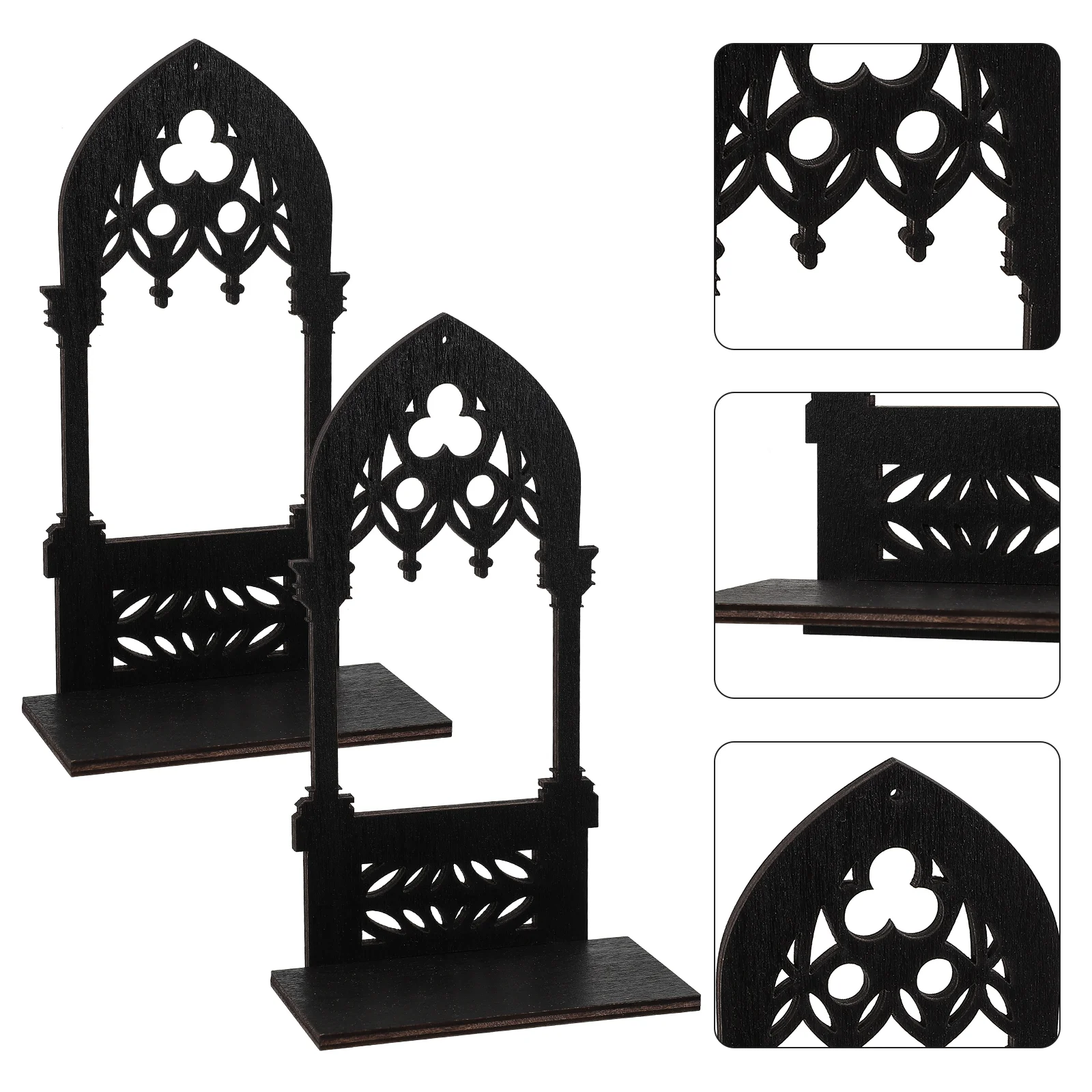 Gothic Arch Architecture Candlestick Wall Lamp Stands Candles Holder Holders Centerpiece Tea Light Decor Home Decor Candlestick candle holders