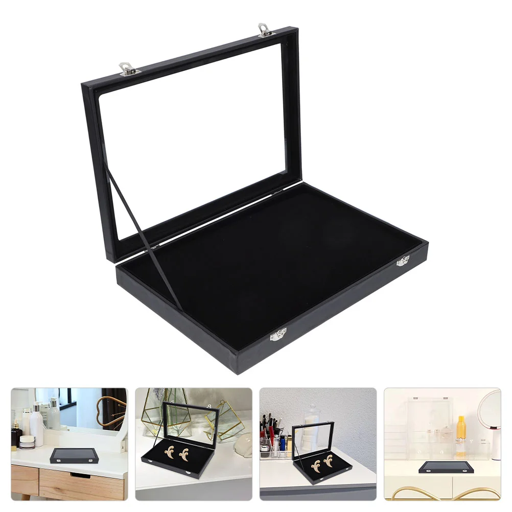 

Badge Storage Box Display Stand Multi-function Displaying Case Pin Holder Plastic Desktop Brooch Showcase