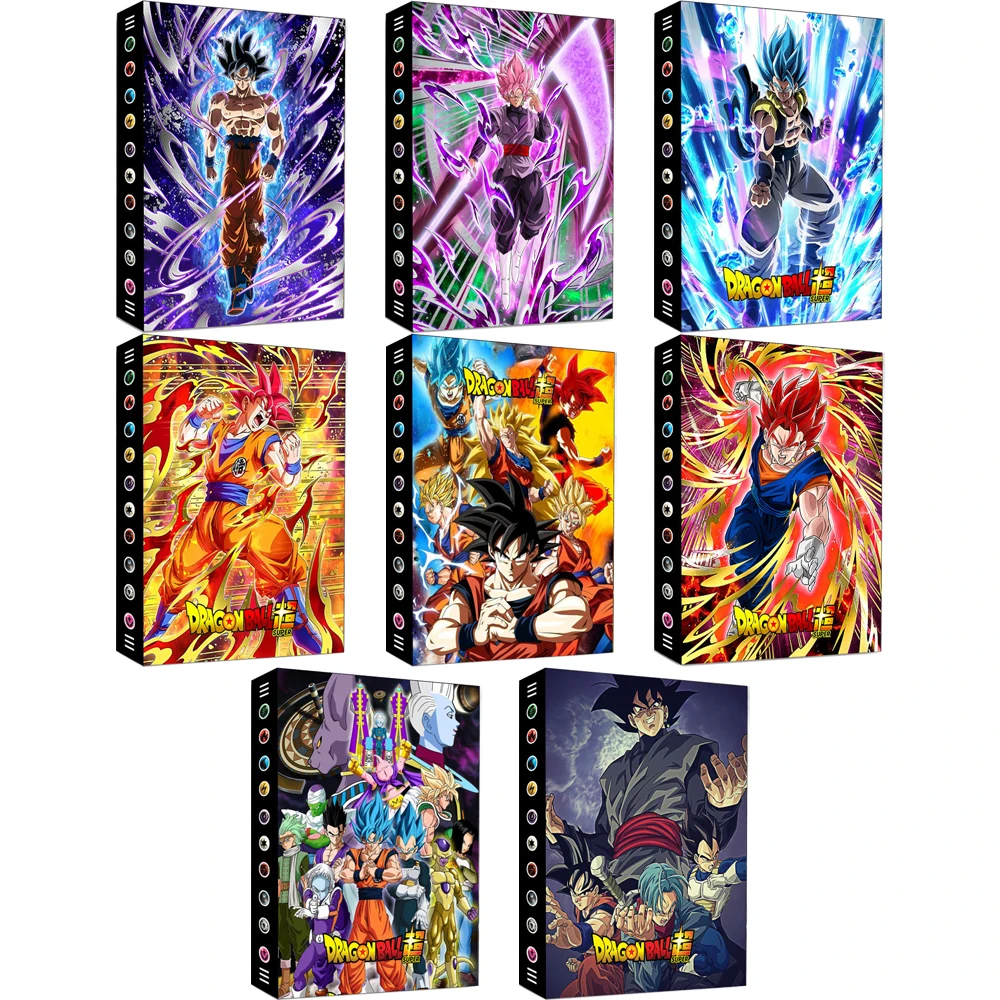 8ModelDragonBallCardBookSuperSaiyanGokuGohanVegetaLarge