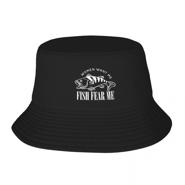 Vocation Getaway Headwear Women Want Me Fish Fear Me Bucket Hats