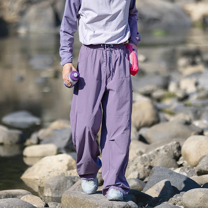 Unisex Adjustable Hem Quick Dry Hiking Pants with Utility Pockets
