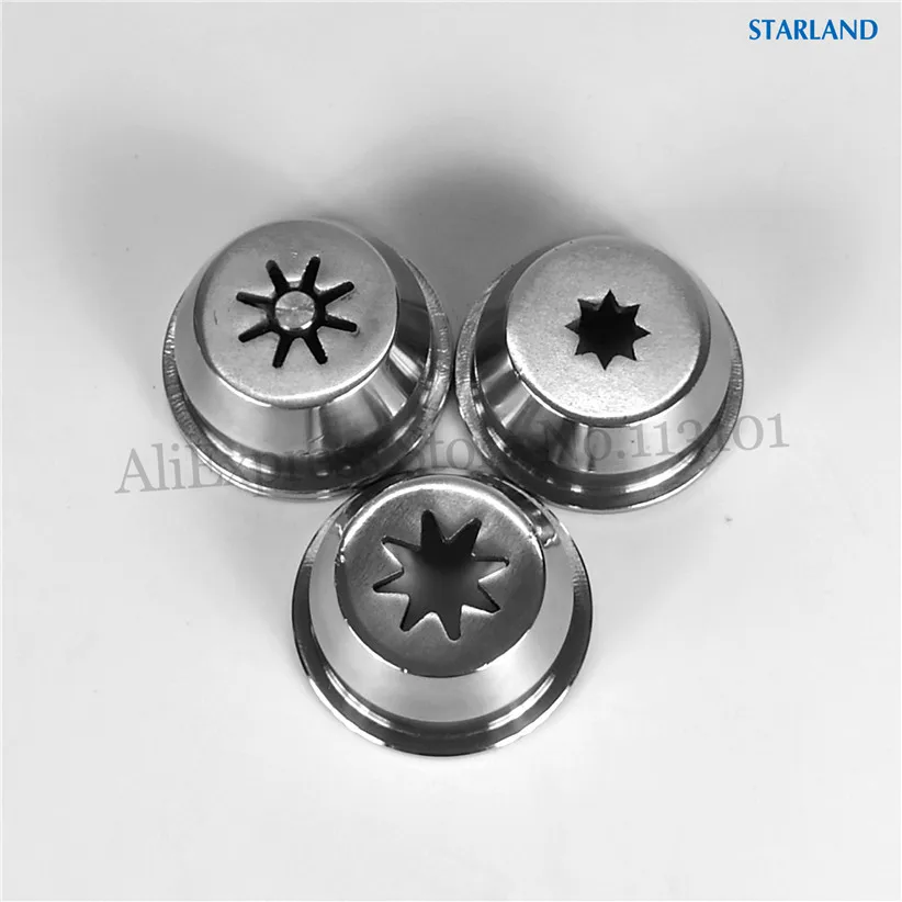 4 Stainless Steel Churros Extruding Modeling Caps Churro Nozzle Shap Lids New Parts For Churros Machines Accessories 2 Options