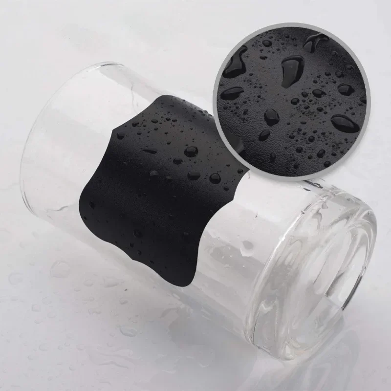 150 black waterproof spice stickers DIY gift box decoration sealing stickers can be cut self-adhesive labels