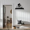 Cycling Medal Hanger Rack 10 Hooks Metal Wall Art for Proudly Displaying and Organizing Your Cycling Achievements 1