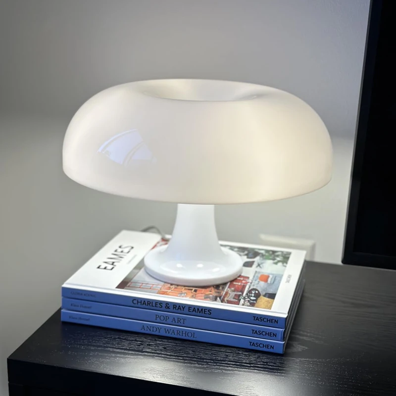 Italy Designer Led Mushroom Table Lamp for Hotel Bedroom Bedside Living Room Decoration Lighting Modern Minimalist Desk Lights 3