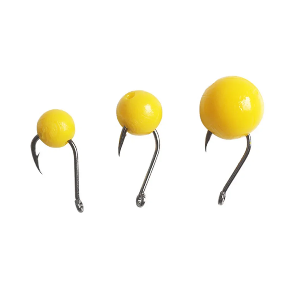 Description Picture 2 of itemFishing Bait Floating Ball Bait Soft Bait Yellow 1 Bottle Bottled Silicone Corn Flavor Fishing Float Beads Brand New