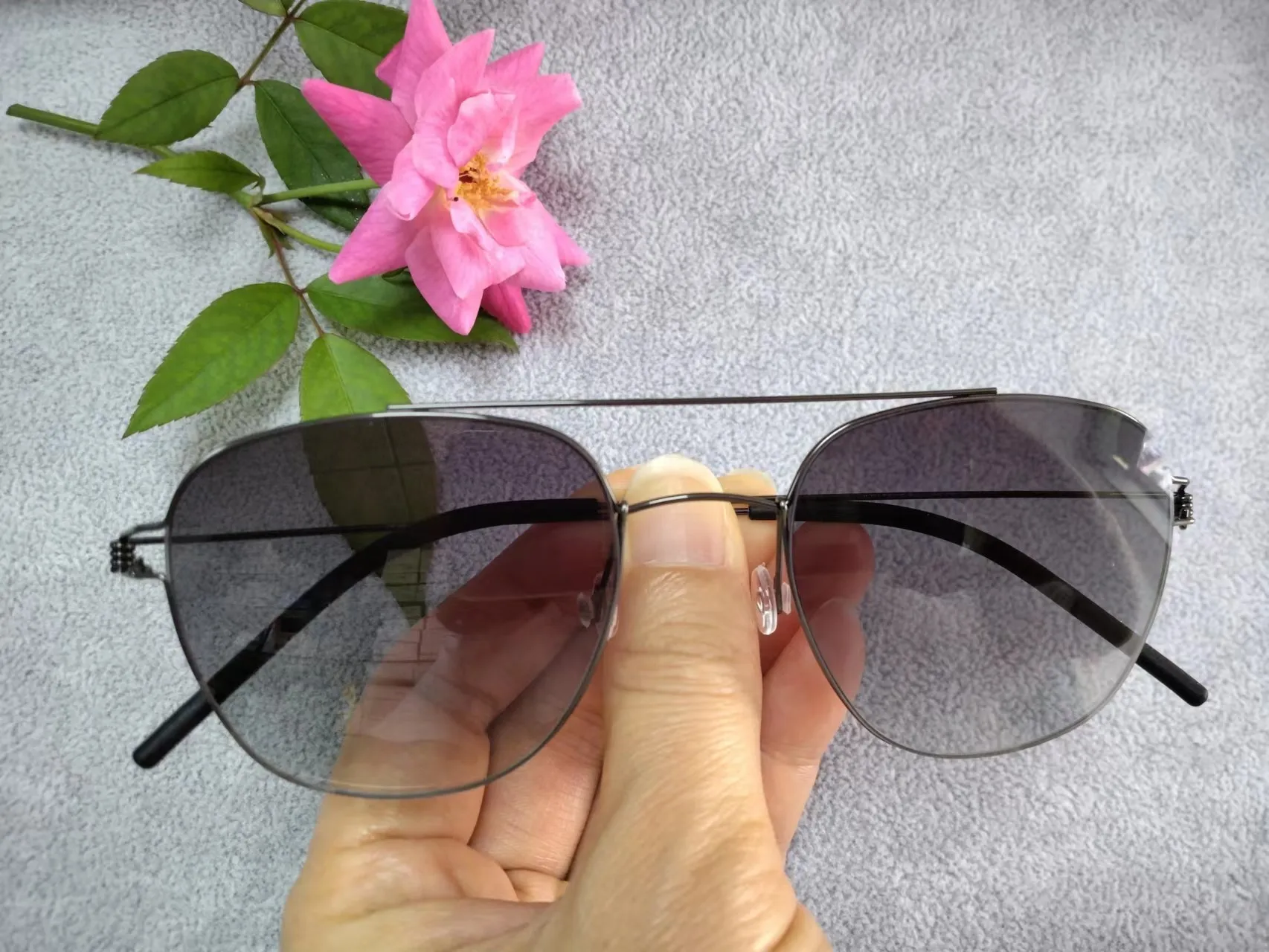 Bobbie Titanium Sunglasses Fashion Display