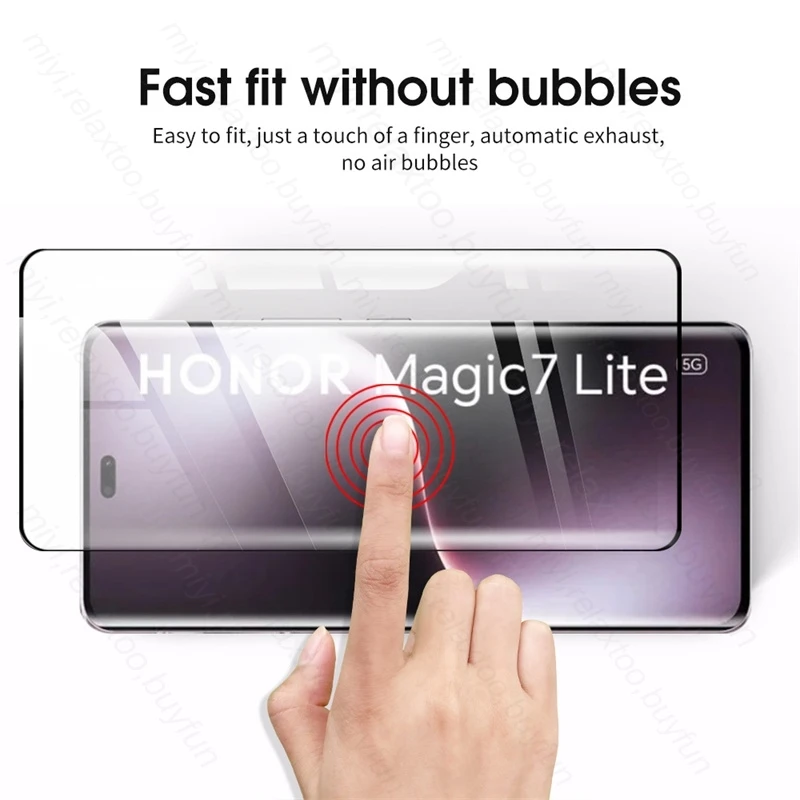 Premium 9D Curved Tempered Glass Screen Protector with Camera Shield