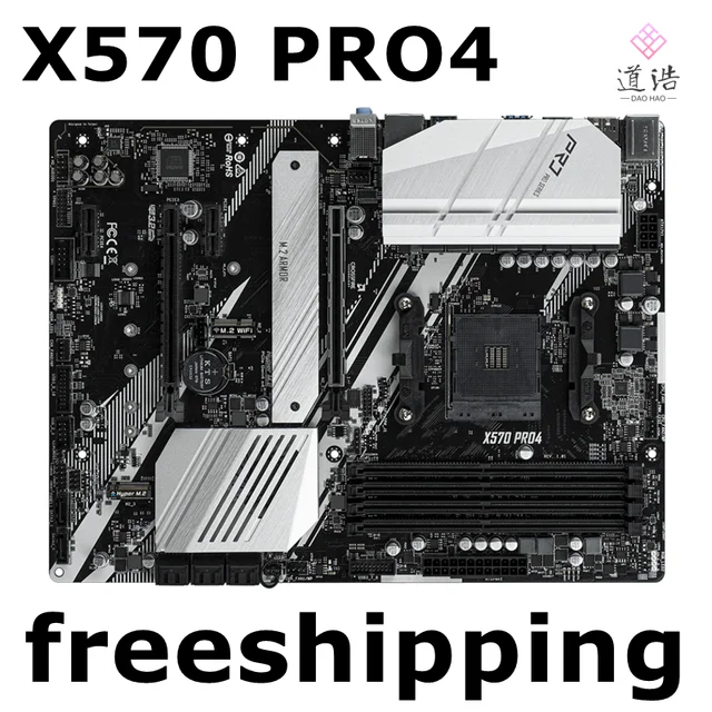 For Asrock X570 PRO4 Motherboard 128GB AM4 DDR4 ATX X570 Mainboard