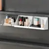 Wall Mounted Storage Rack Bathroom Kitchen Sundries Organizer Holder Cosmetics Storage Tray Makeup Organizer Self Adhesive Shelf 1