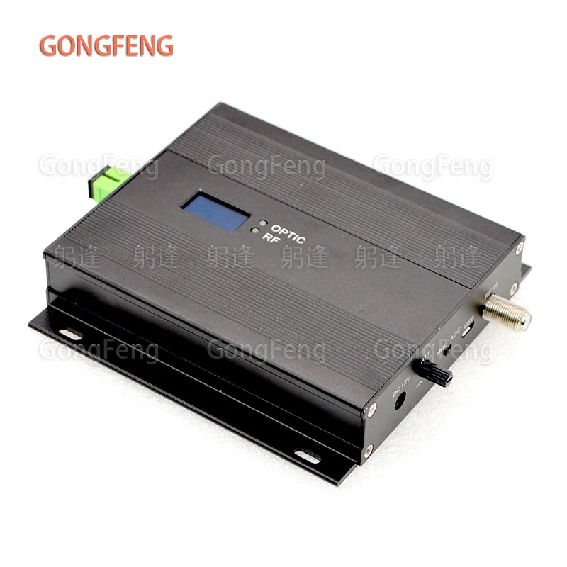 Ftth Mini 1550nm Catv Transmissor Óptico 10dbm 5km sc Apc Conector rf Polegada Inpt com Mgc Agc Olcd Display Eua Fonte de Alimentação Novo - Image 2