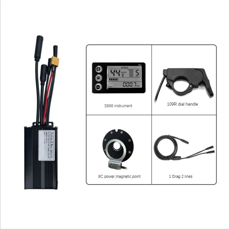 Controller System 26A Metal+Plastic As Shown 26A Controller For 36V/48V 500W/750W Motor S866 With Universal Small Kit