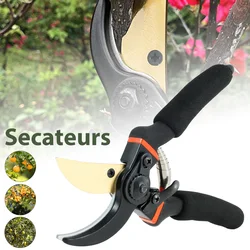 Cisaille de jardin avec poignée ergonomique, sécateurs de dérivation en titane légers, tondeuse à arbres 