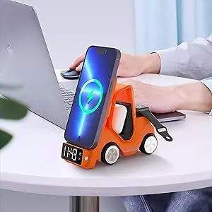 charging station with clock