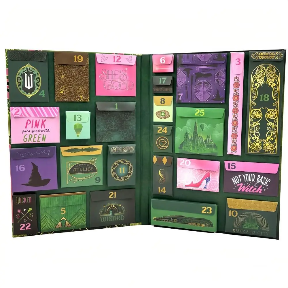 Xmas Wicked Advent Calendar New Year Gift Home Decor 25 Day With 25 Themed Collectible Items