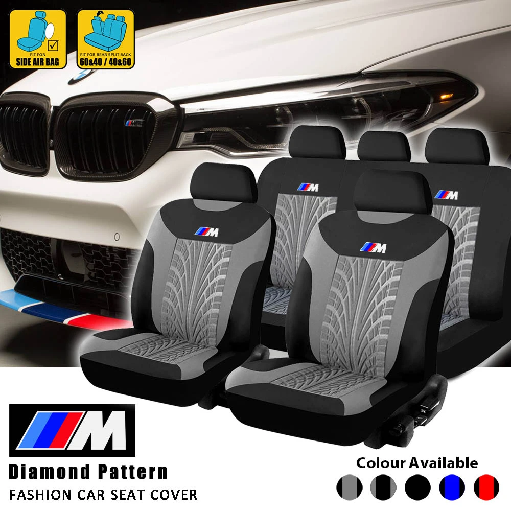 Funda de asiento de coche Universal con logotipo M Performance para BMW 3 5 Series f30 f80 g20 e60 f10 g30 X1 X3| | - AliExpress
