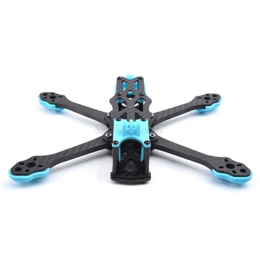 Kit cadre APEX-O3 5 pouces 225mm pour drone FPV, montrant le design aérodynamique et les trous de fixation