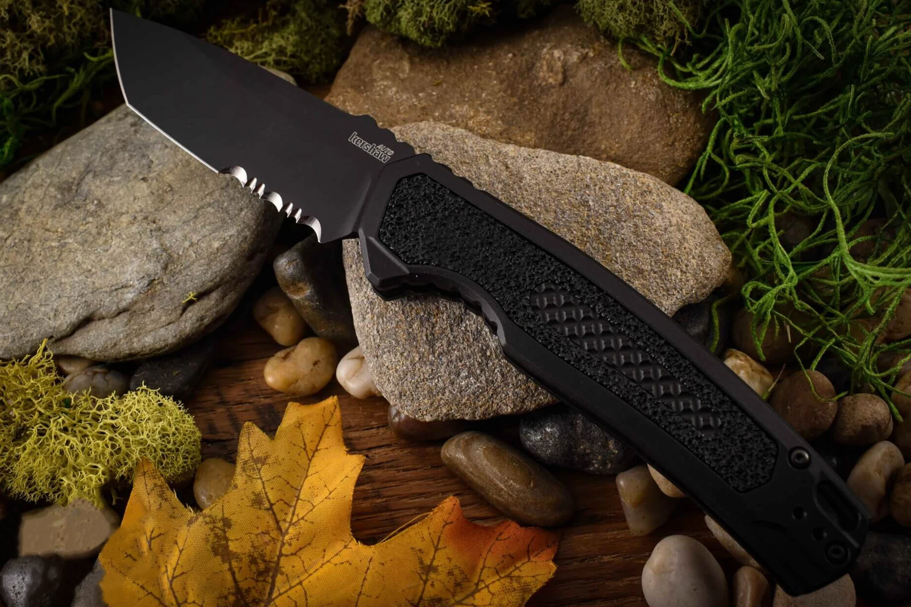 

Kershaw 7105BLK Launch 16 Knife 3.34" Black Blade Aluminum Alloy Handle Edc Survival Tactical Outdoor Folding Pocket Knives Tool