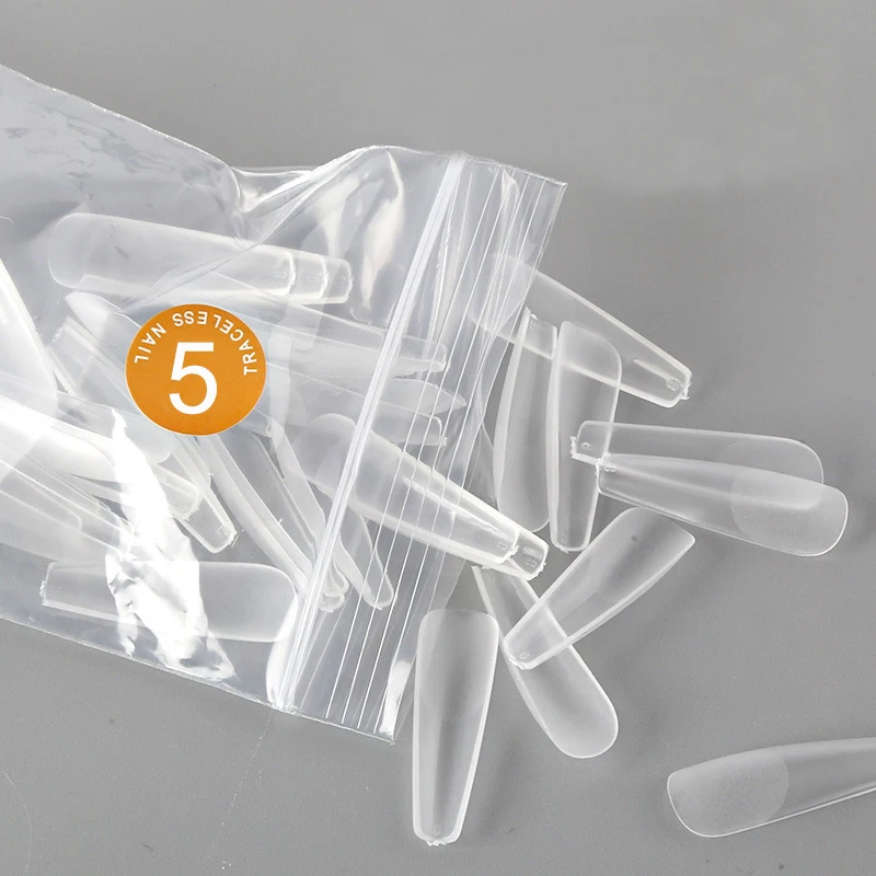 Description Picture 6 of itemSingle Size Traceless Fake Nails 0-7 Different Sizes 50Pcs/Bag Acrylic Gel Ballet Coffin Stiletto Full Cover False Nails