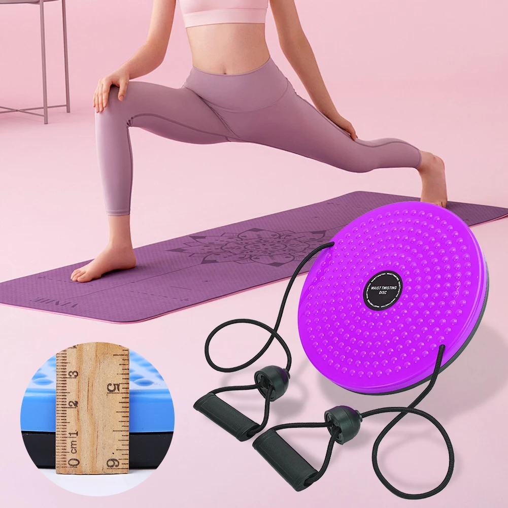 Waist Trainer Twisting Disc Handles Ab Twist Waist Disc Board Massage Foot Sole Slimming Balance Rotating