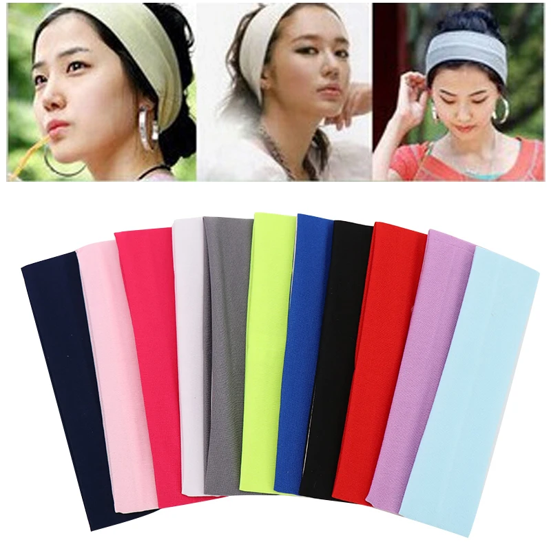 Girl Fashion Sport Headband Elastic Yoga Hair Bands Running Fitness Headwear Gym Hairband For Jogging Sweatband Yoga Accessories